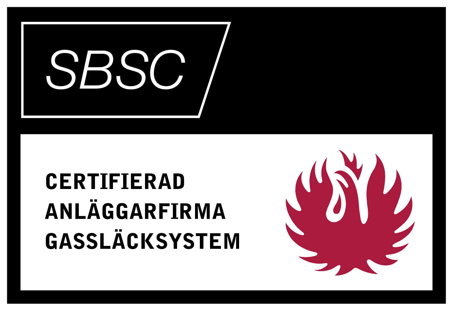 Certifierad anläggarfirma gassläcksystem