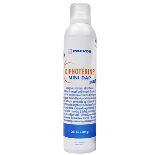 Diphoterine sprayflaska för kemiska olyckor