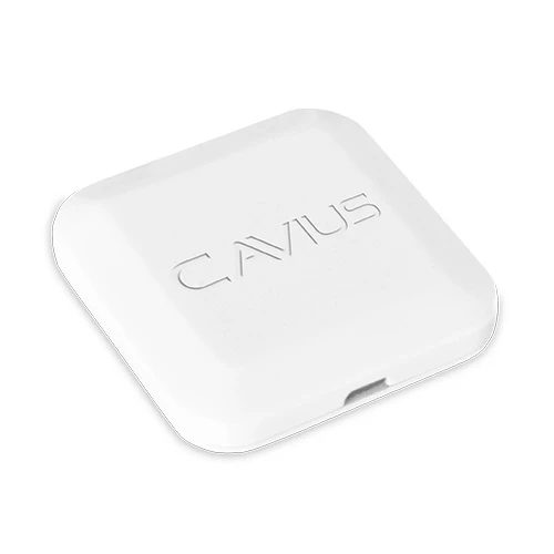 HUB trådlös internetenhet Cavius säkerhetssystem uppkopplad  Wi-Fi hub mobilapp design