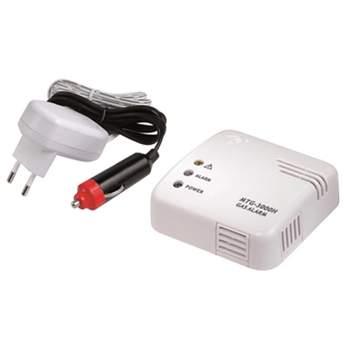 Gasvarnare 12 V, inkl 230 V AC/DC adapter